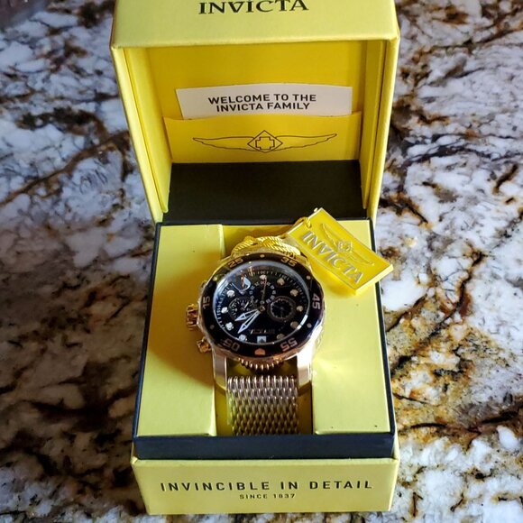 Invicta Pro Diver Gold Chronograph, 14723B - Picture 12 of 14